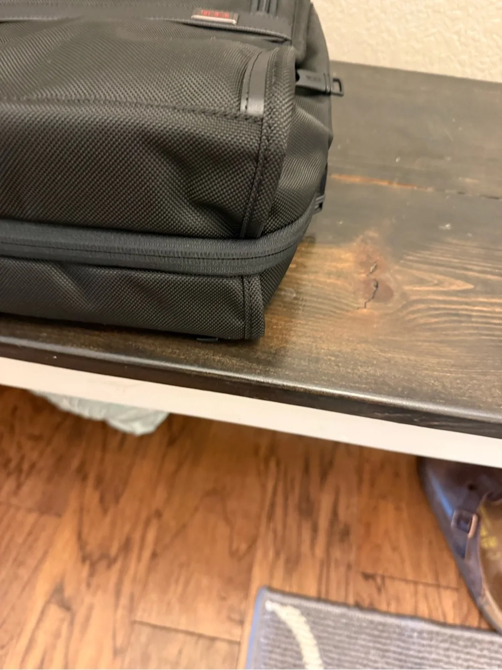 Tumi Black Vertical Laptop Messenger Bag